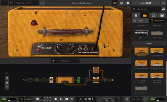 AmpliTube Fender 2 Power Duo Amp Effects Sofware - PSSL ProSound and Stage Lighting