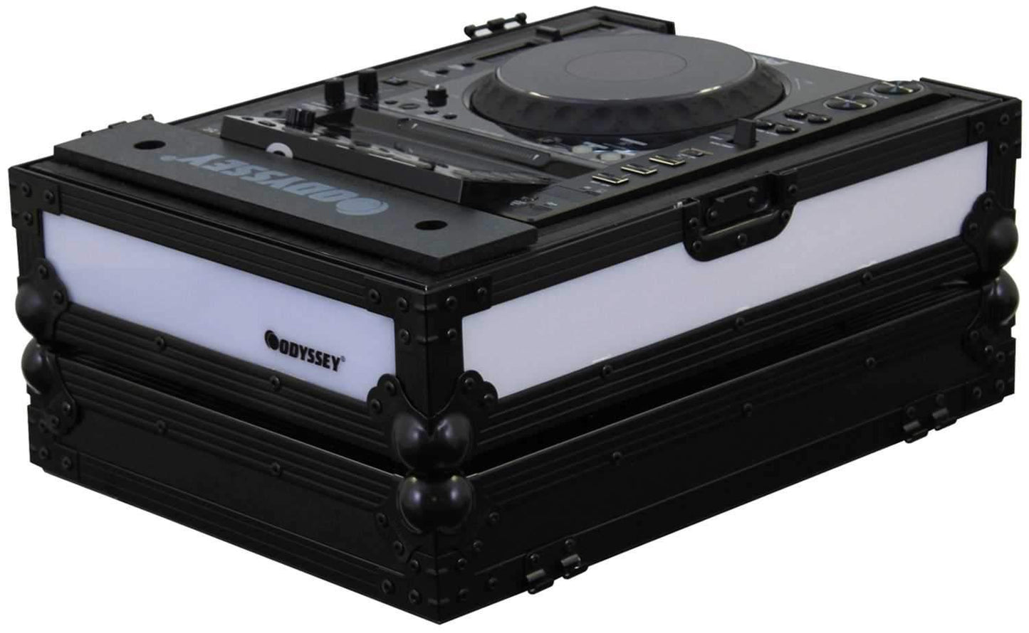 Odyssey FFX2LCDJBL Fx Twin Led Cd Player Case - ProSound and Stage Lighting