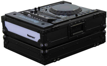 Odyssey FFX2RCDJBL Fx2 Twin Led Cd Player Case - ProSound and Stage Lighting