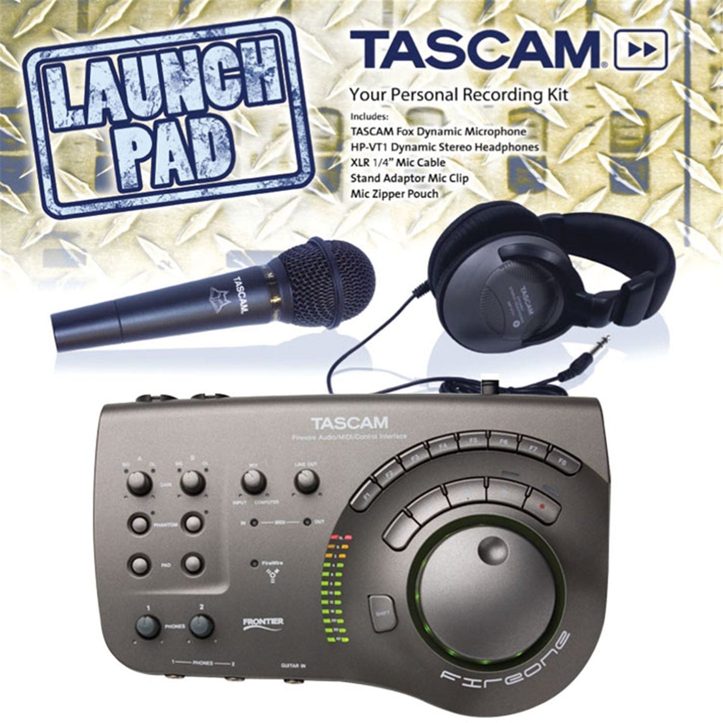 Tascam FIRE-ONE-PAK Fireone & Launchpad Rec Pack - ProSound and Stage Lighting