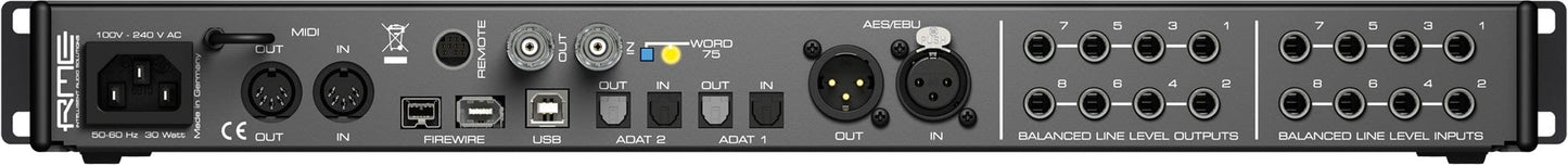 RME Fireface 802 24 60-Channel USB 2.0 or FW Audio Interface - PSSL ProSound and Stage Lighting