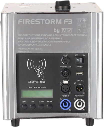 JMAZ Firestorm F3 (Chrome) 500W Cold Spark - ProSound and Stage Lighting