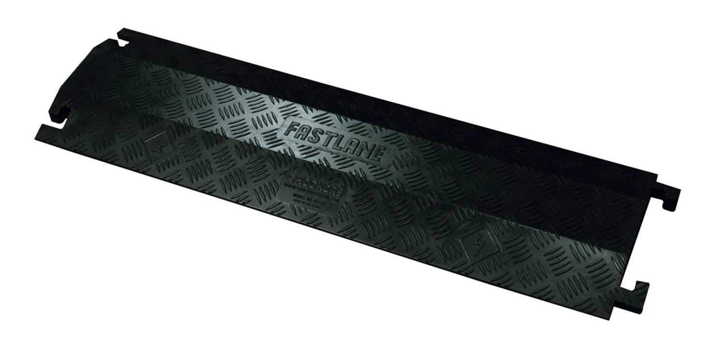Checkers Fastlane Cable Cover 1" x 4" - Black - PSSL ProSound and Stage Lighting