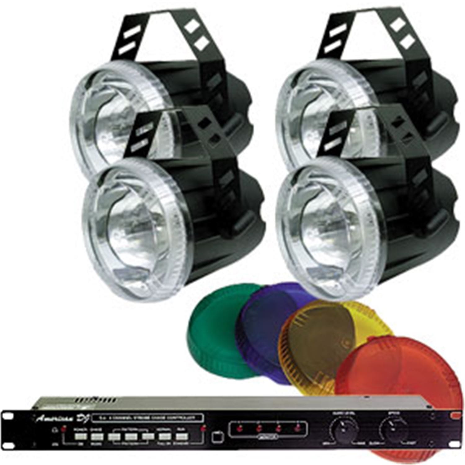 American DJ Strobe Package (ZB-70NCwith 4) - ProSound and Stage Lighting