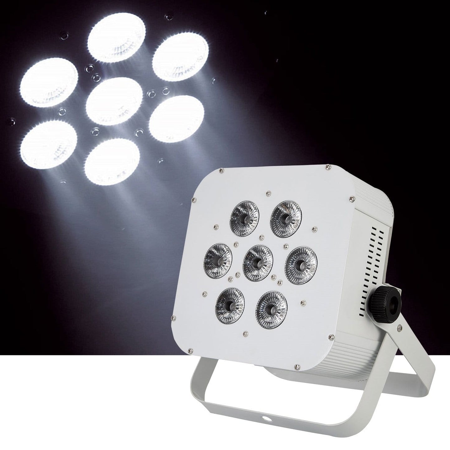 Epsilon Flat-Par 7 7x15-Watt RGBWA LED Light (White) - ProSound and Stage Lighting