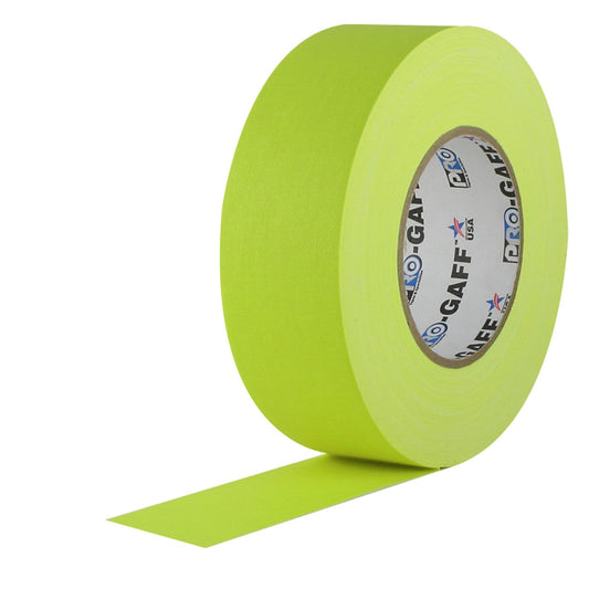PRO Fluorescent Yellow Gaffers Stage Tape 2 In x 55 Yds - ProSound and Stage Lighting