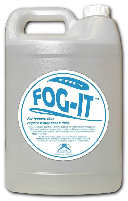 CITC Fog-IT Water Based Fog Fluid 1 Gallon - ProSound and Stage Lighting