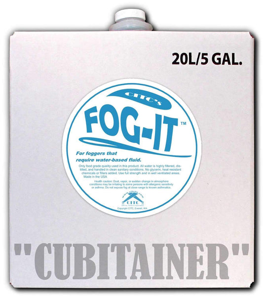 CITC Fog-IT Water Based Fog Fluid 5 Gallon Cube - ProSound and Stage Lighting