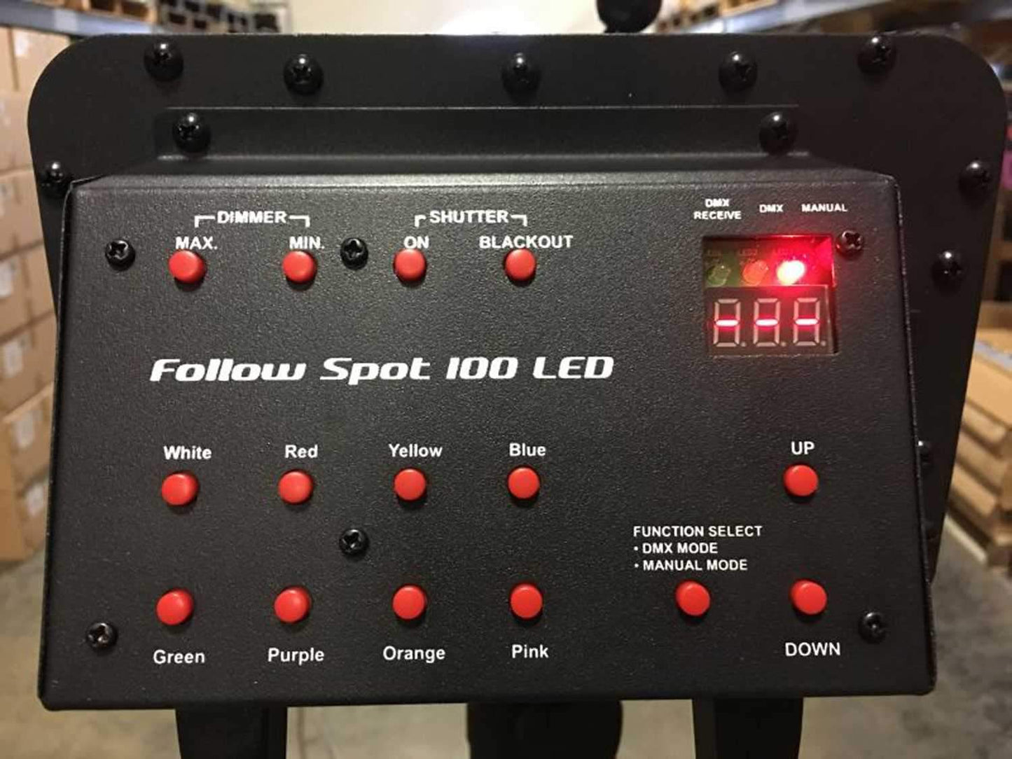 Eliminator FollowSpot 100LED 70-Watt LED Light with 8 Colors - ProSound and Stage Lighting