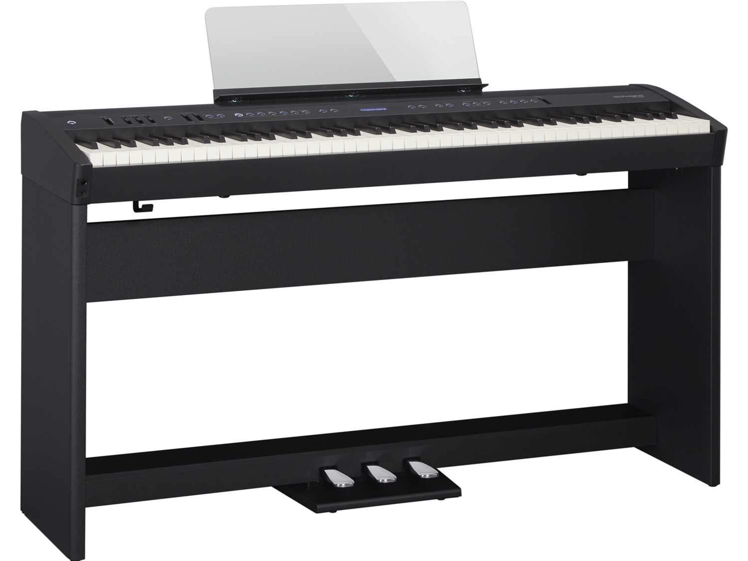 Roland FP-60-BKC Portable Digital Piano with Stand - ProSound and Stage Lighting