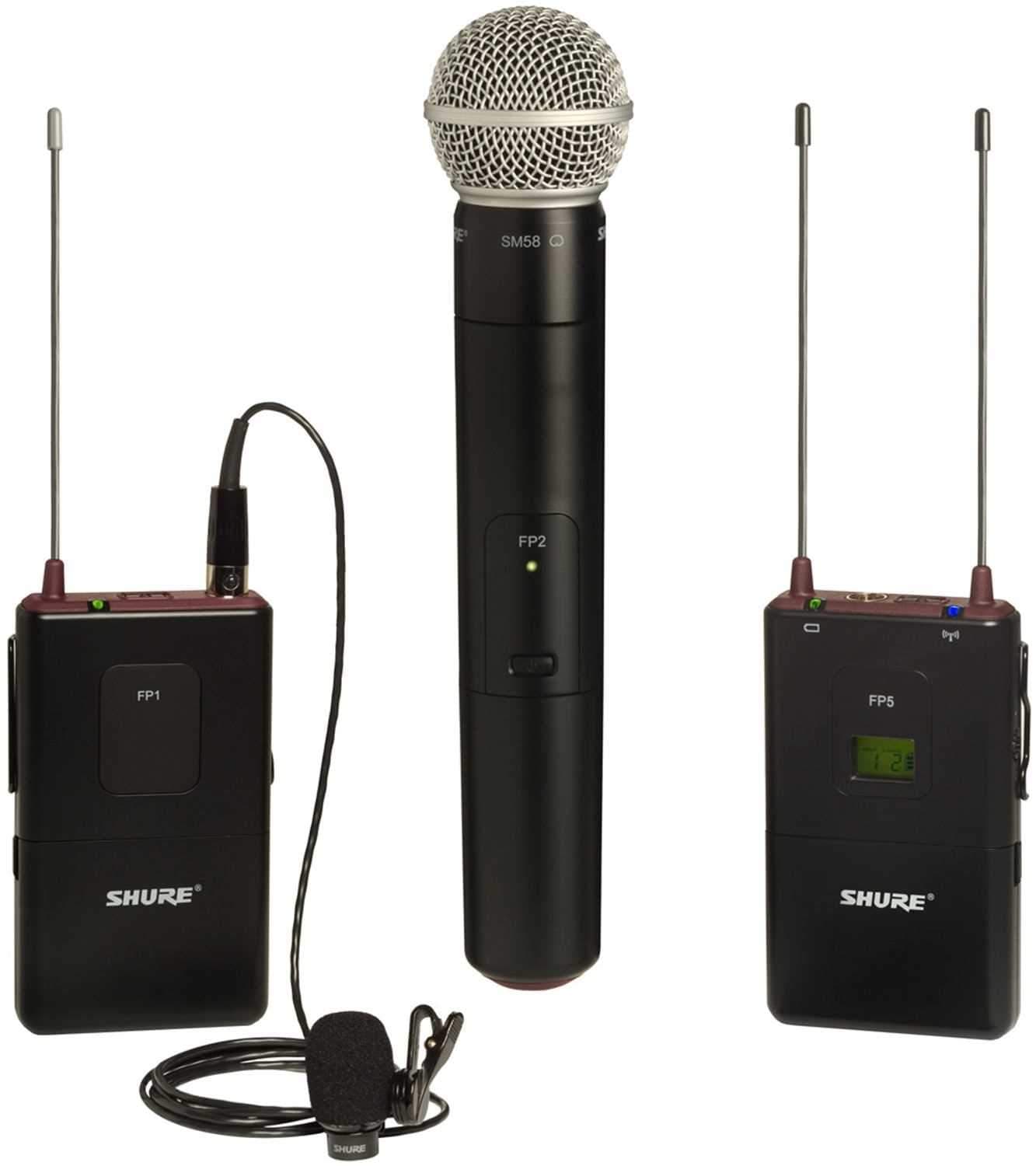 Shure FP125/83SM58 Wireless Camera Combo Mic System - ProSound and Stage Lighting