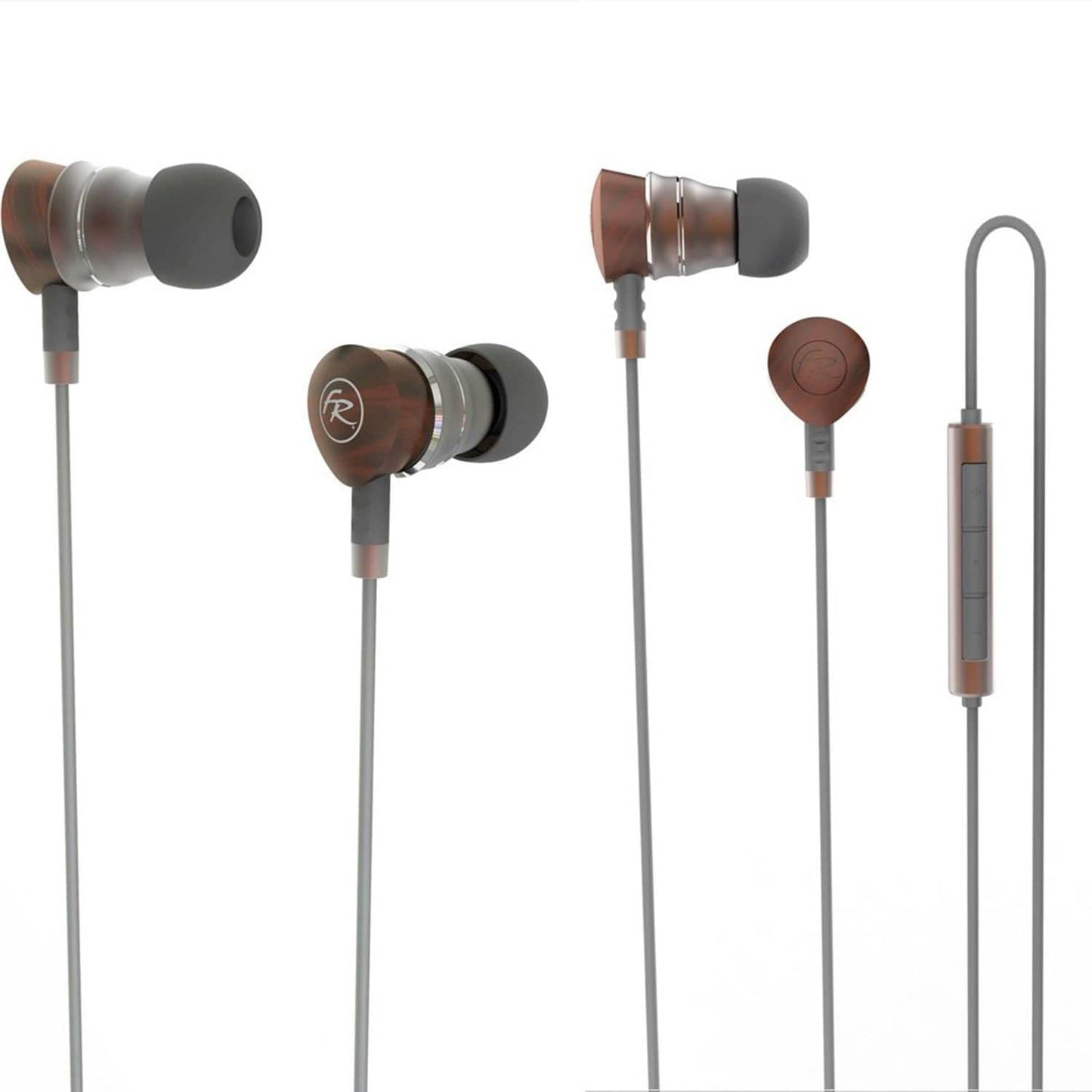 Floyd Rose FR-520 BR 3D Wired Earbuds - Brown - ProSound and Stage Lighting
