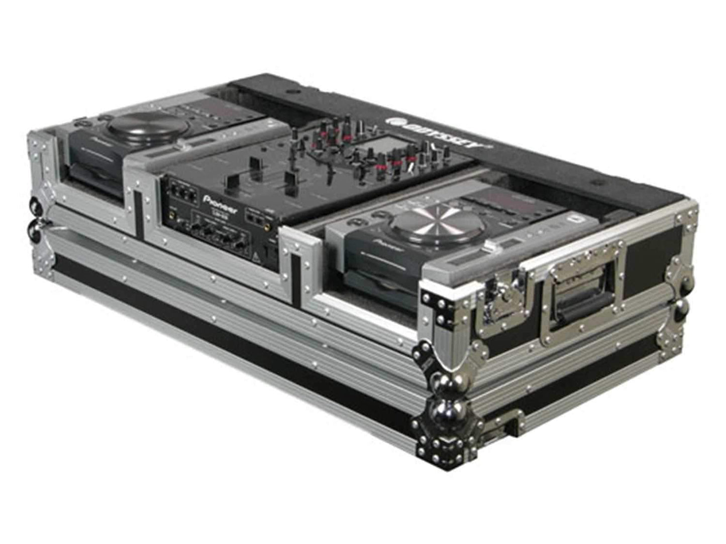 Odyssey DJ Coffin Case for 2 Tabletop CD Players & 10-Inch DJ Mixer - ProSound and Stage Lighting
