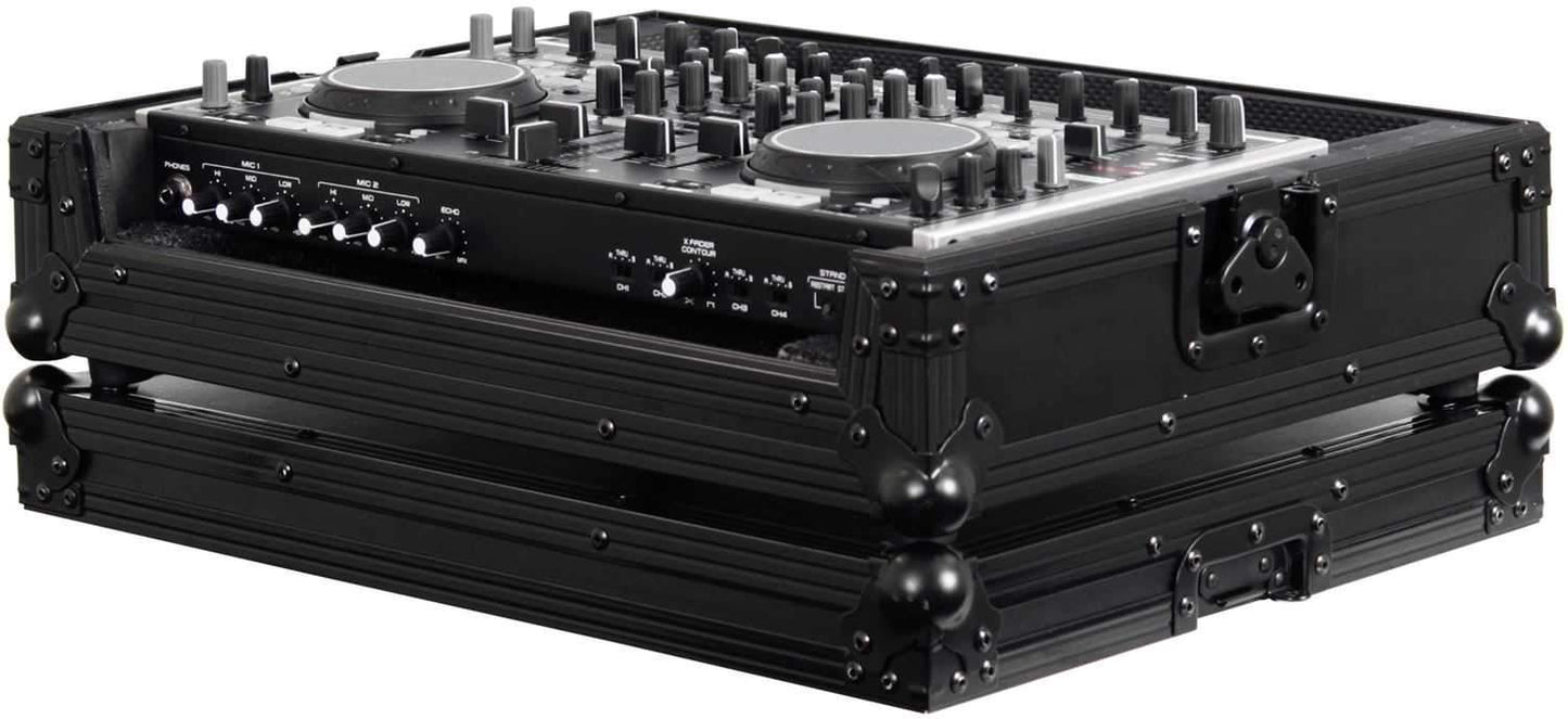 Odyssey FRDNMC6000BL Black Road Case for Denon MC6000MK2 DJ Controller - ProSound and Stage Lighting