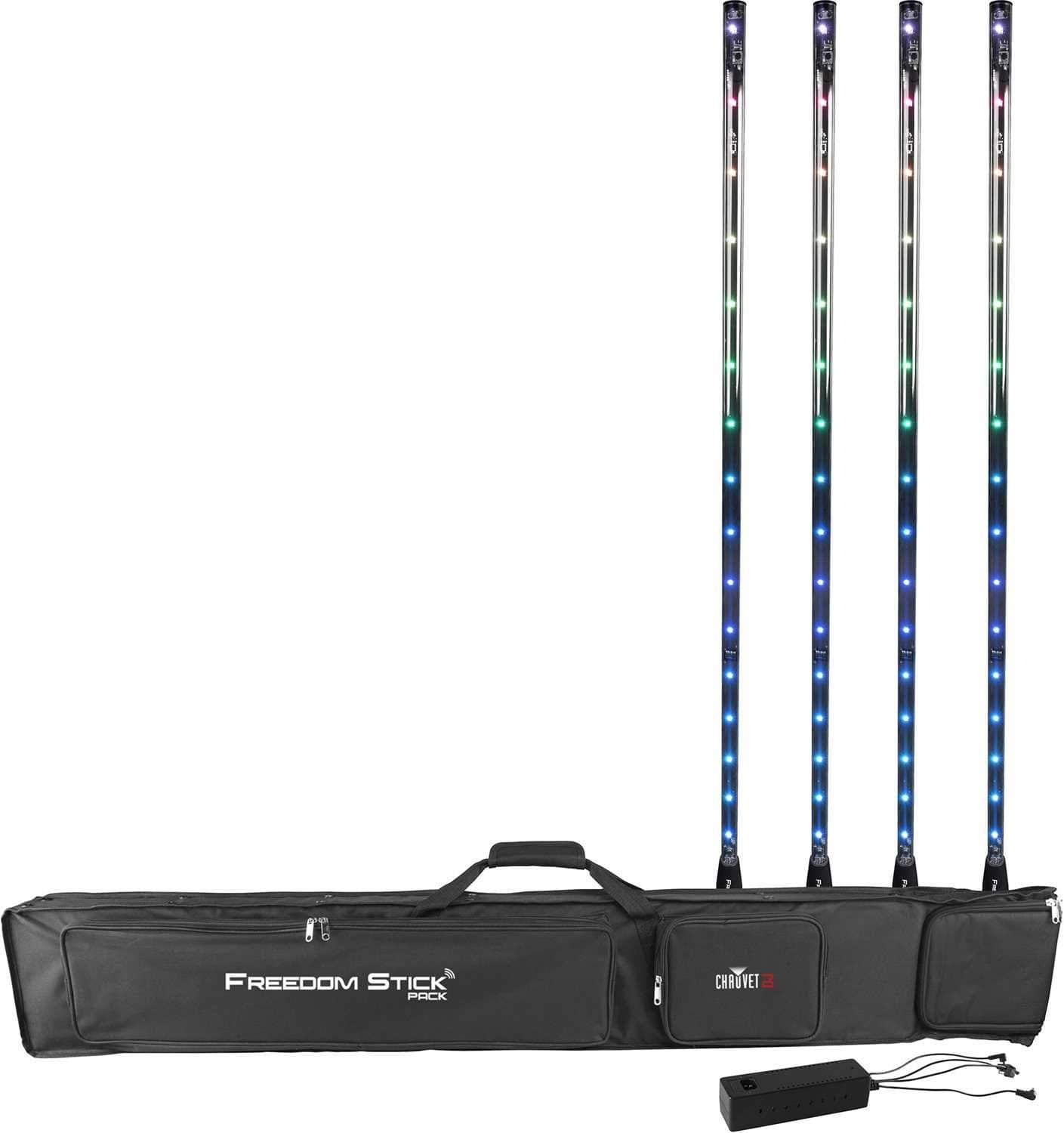 Chauvet Freedom Stick Pack Battery 4-Pack of LED Effects Lights - ProSound and Stage Lighting