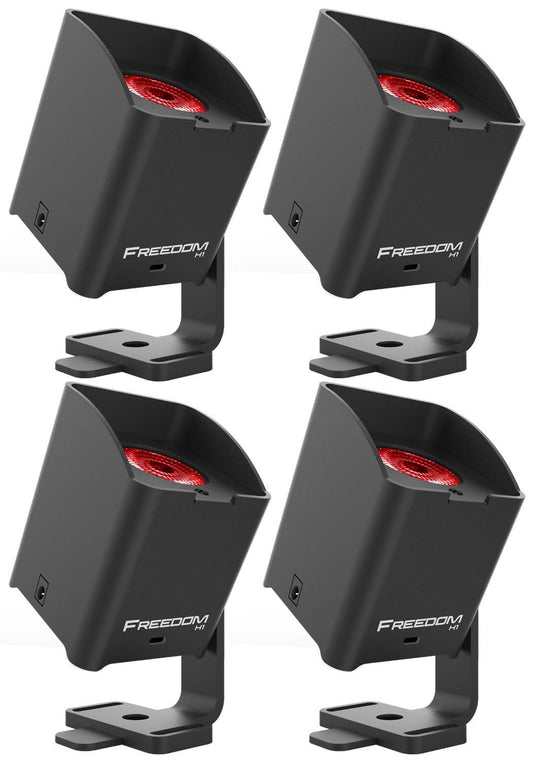 Chauvet Freedom H1 Wireless Battery Powered LED Wash System 4-Pack - ProSound and Stage Lighting