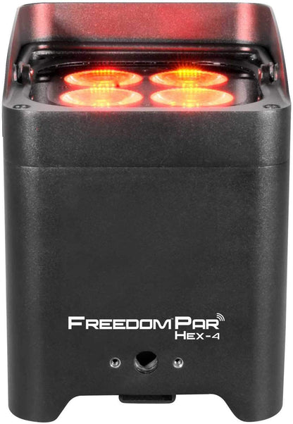 Chauvet Freedom Par Hex-4 D-Fi Wireless Rechargeable LED Wash Light - ProSound and Stage Lighting