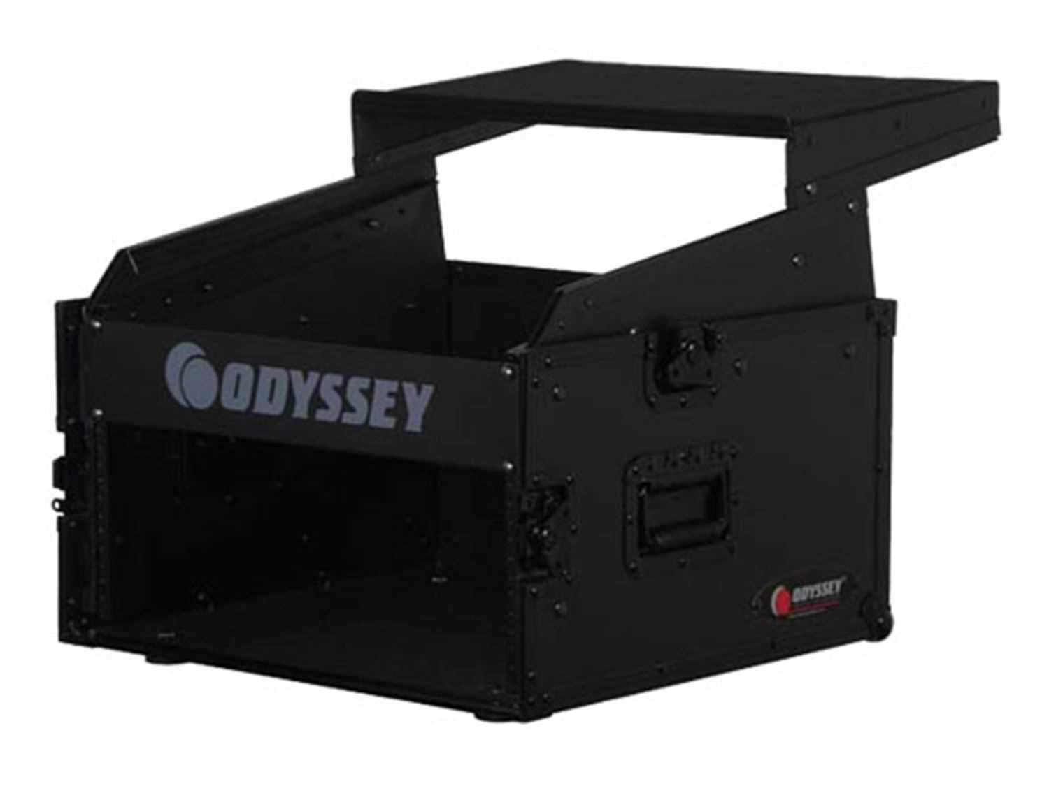 Odyssey FRGS806BL 10Sp x 6Sp Combo Rack with Platfo - ProSound and Stage Lighting