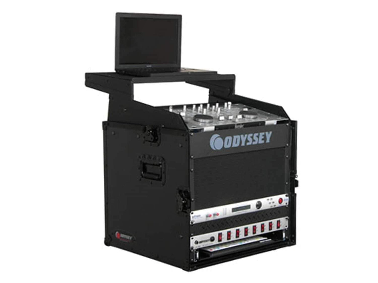 Odyssey FRGS808BL 10Sp x 8Sp Combo Rack with Platfo - ProSound and Stage Lighting