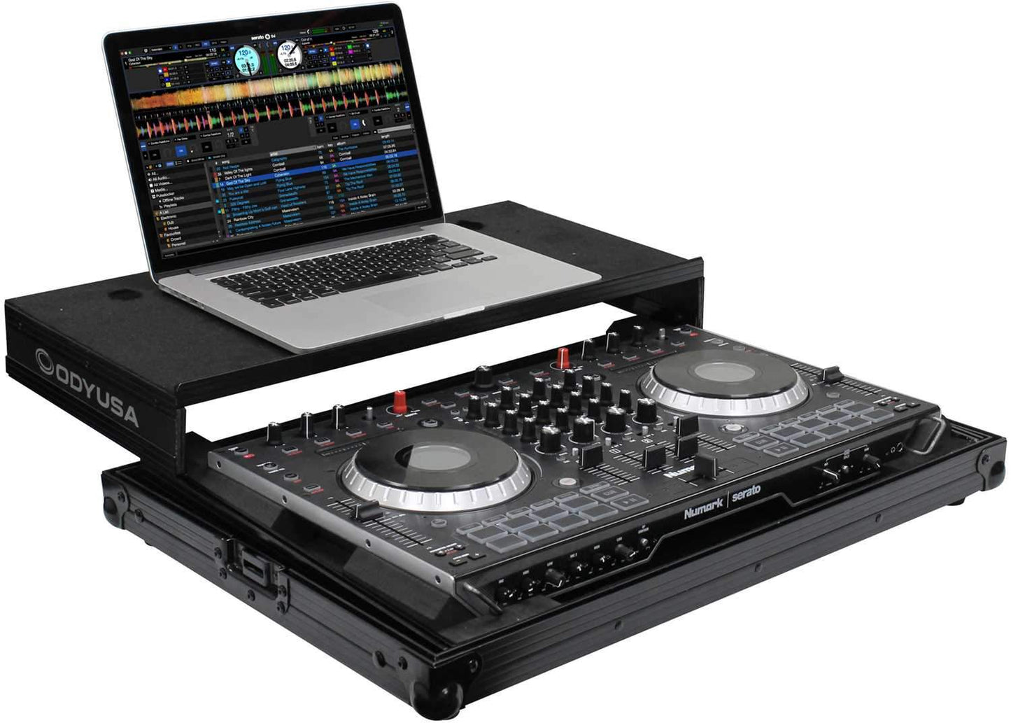 Odyssey FRGSNS6IIBL Black Glide Case for Numark NS6II DJ Controller - ProSound and Stage Lighting