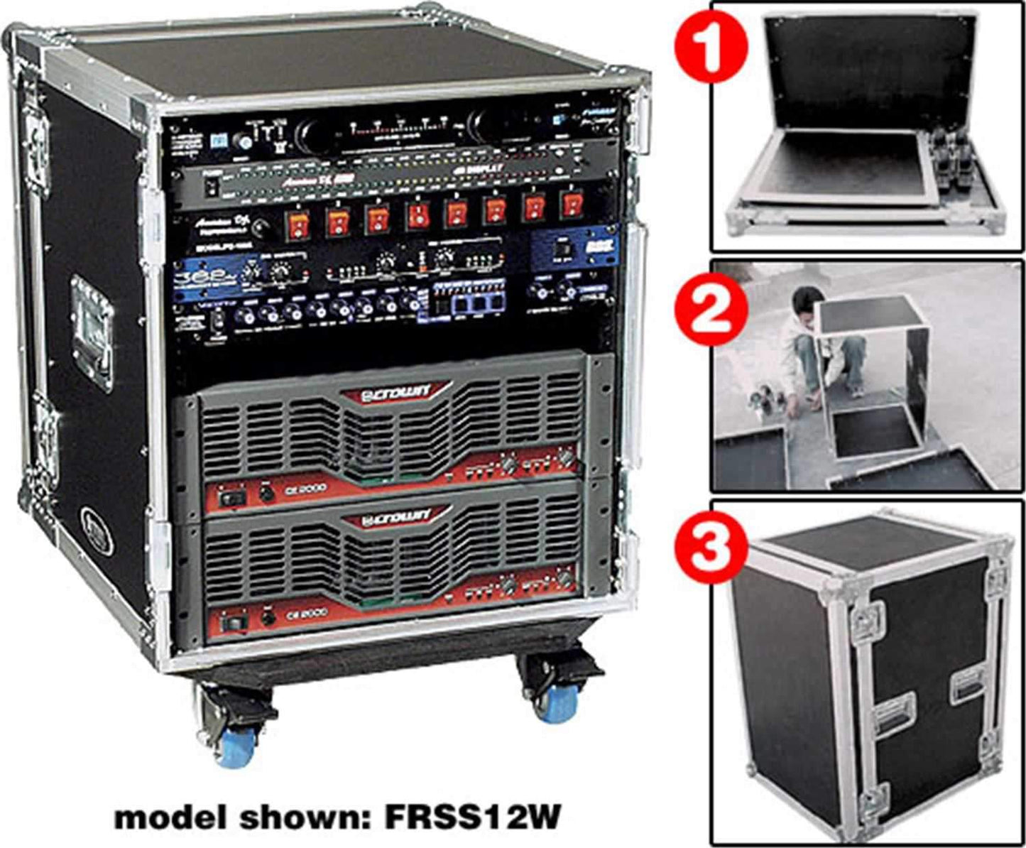 Odyssey Space Saver Road Case 20 Spaces with Wheels - ProSound and Stage Lighting