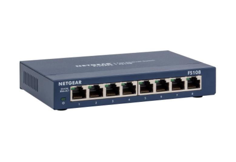 Netgear FS108 Network Switch - PSSL ProSound and Stage Lighting