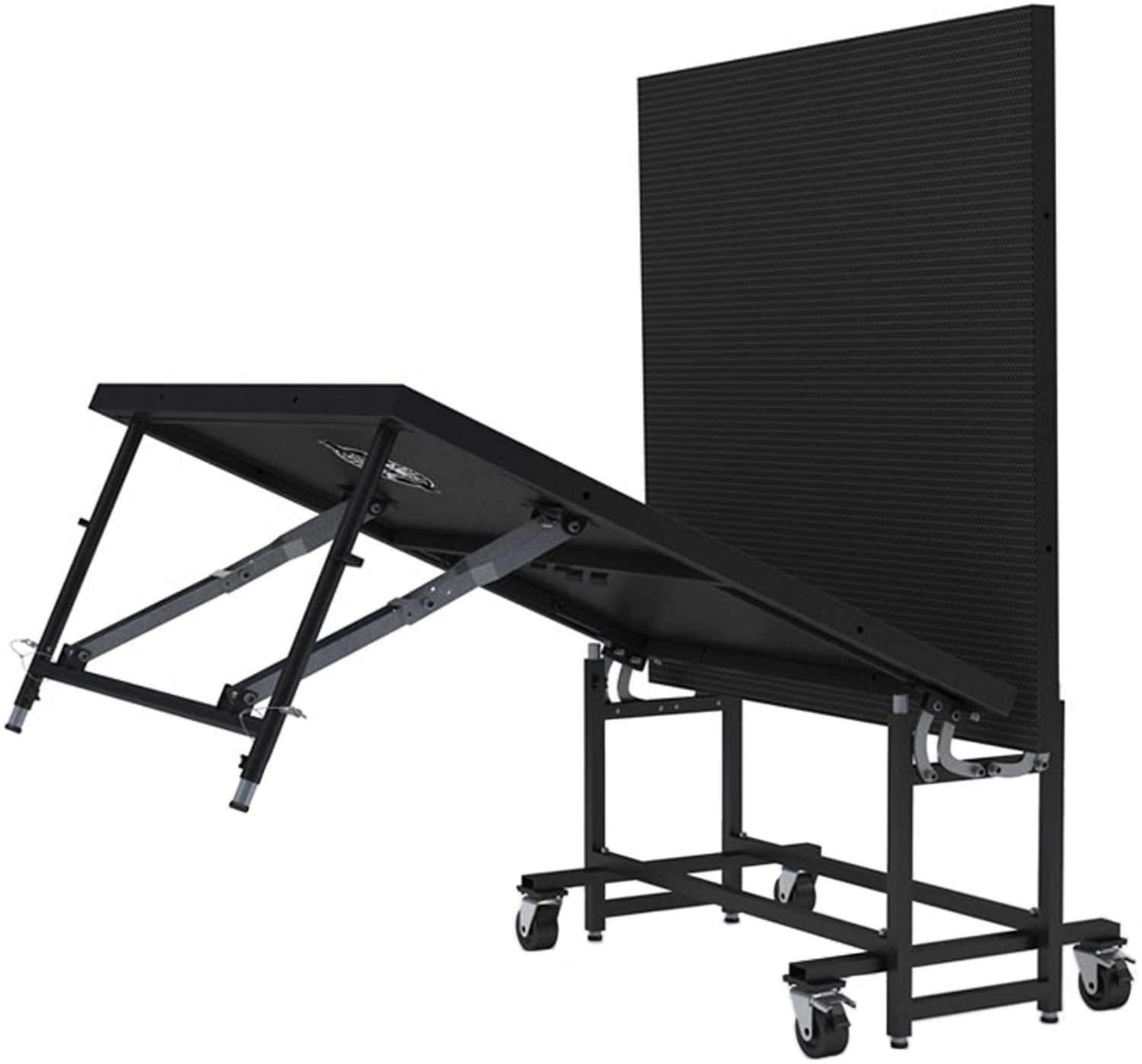 Staging 101 Roll-In Stage 4 Ft x 8 Ft 24 Inch High Industrial Finish - Assembled - ProSound and Stage Lighting
