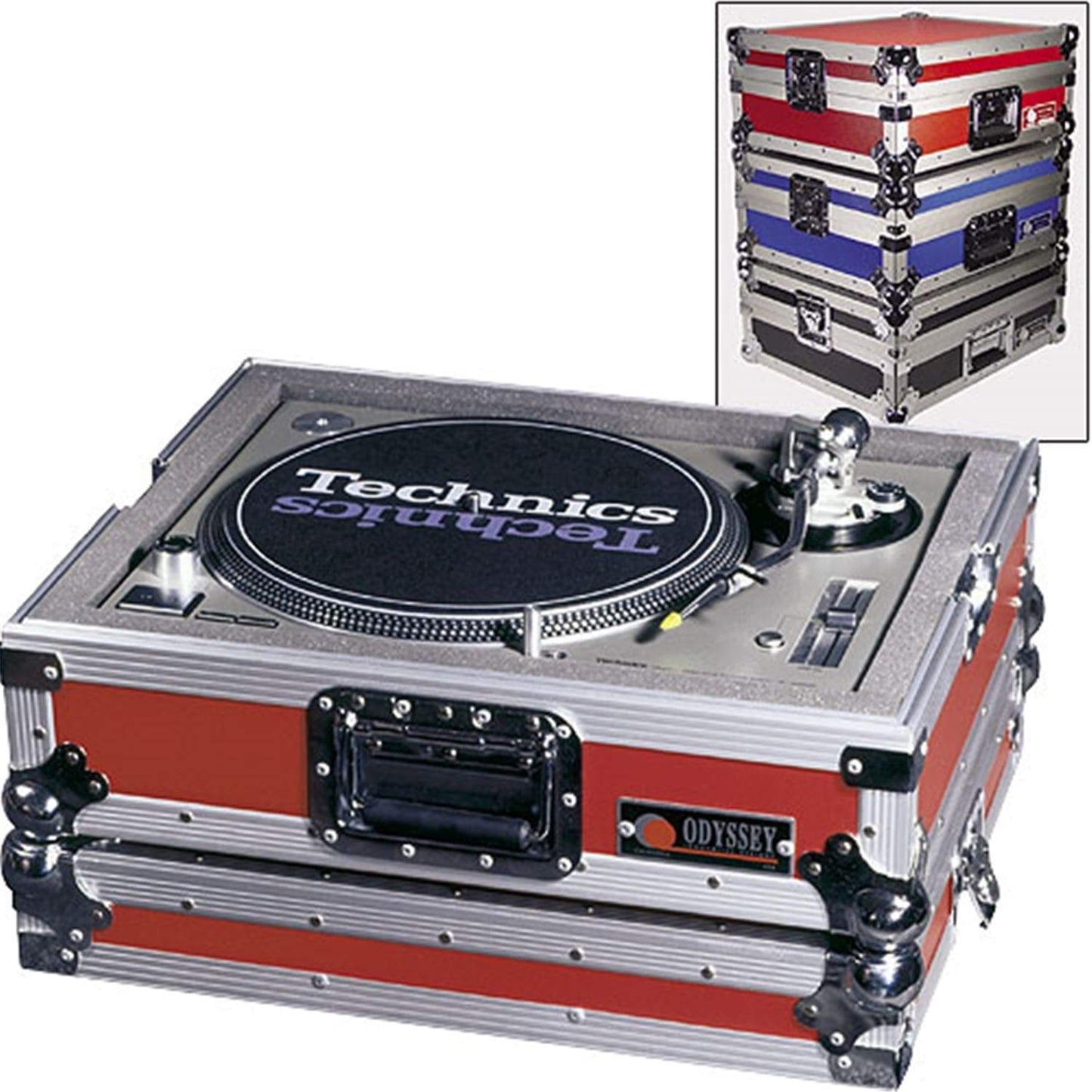 Odyssey Turntable Case For The Sl1200-Red - ProSound and Stage Lighting
