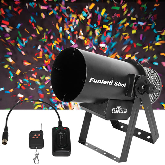 Chauvet Funfetti Shot Confetti Launcher with Remote Control - ProSound and Stage Lighting
