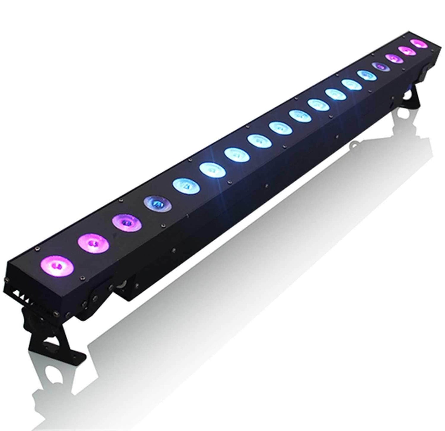 Mega Lite N-E Color FX18 18x 3w Tri LED Wash Light - ProSound and Stage Lighting