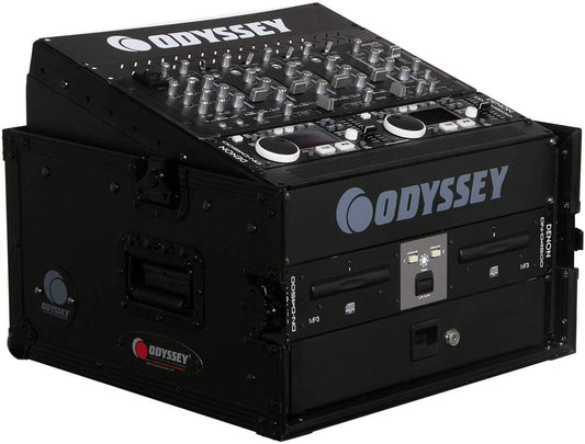 Odyssey FZ1004BL 10 Top/ 3 Bottom Space Rack Cas - ProSound and Stage Lighting