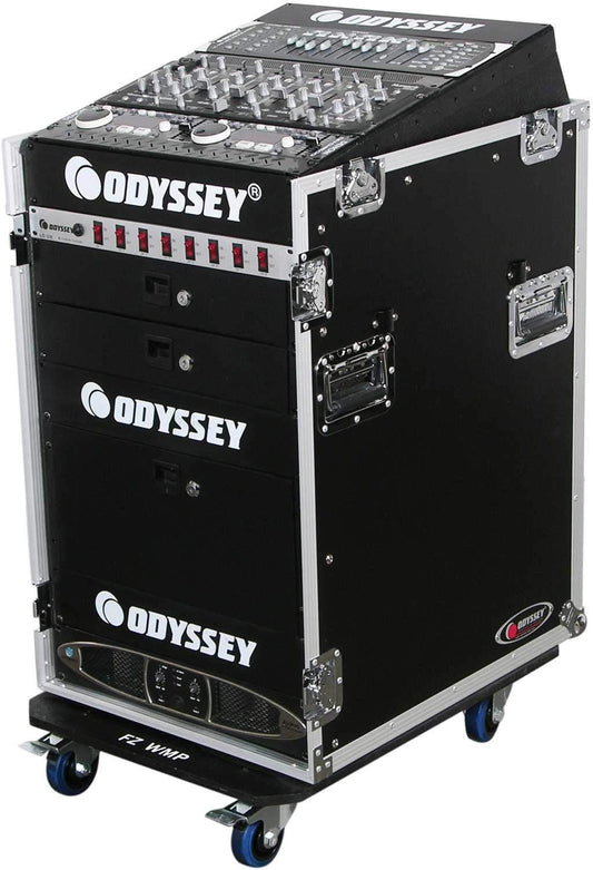 Odyssey ATA Rack 13U Slant 16U Vertical w Wheels - ProSound and Stage Lighting