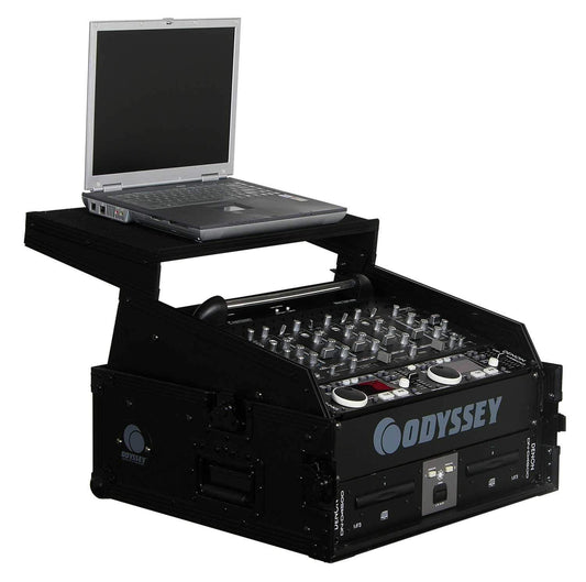 Odyssey FZGS1002BL Black Label Glide 10U x 2U Combo Rack Case - ProSound and Stage Lighting