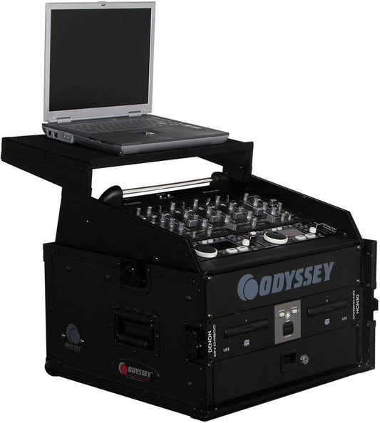 Odyssey FZGS1004BL Glide Style Combo Rack - Blac - ProSound and Stage Lighting
