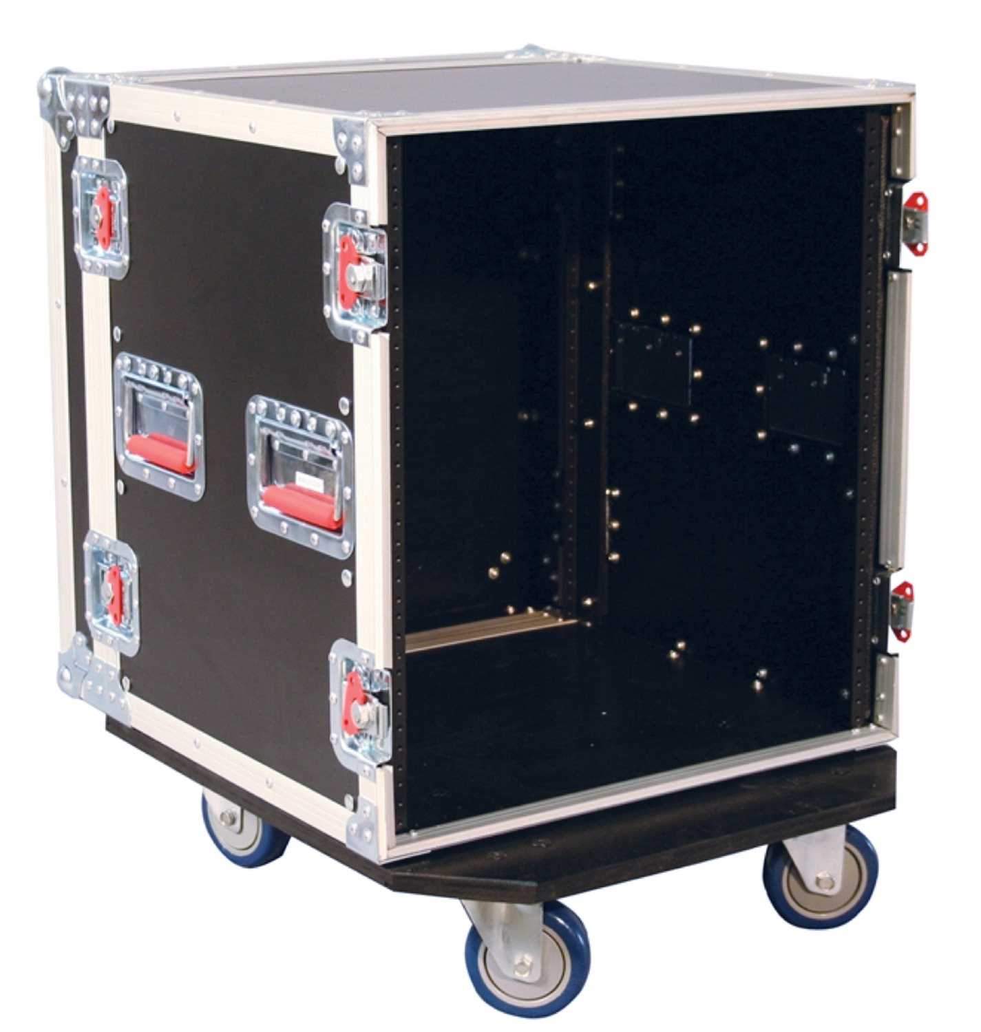 Gator GTOUR12UCAST 12 Space Rack Case with Casters - ProSound and Stage Lighting