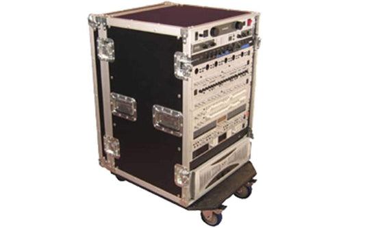 Gator GTOUR14UCAST ATA 14-Space Rack Road Case - ProSound and Stage Lighting