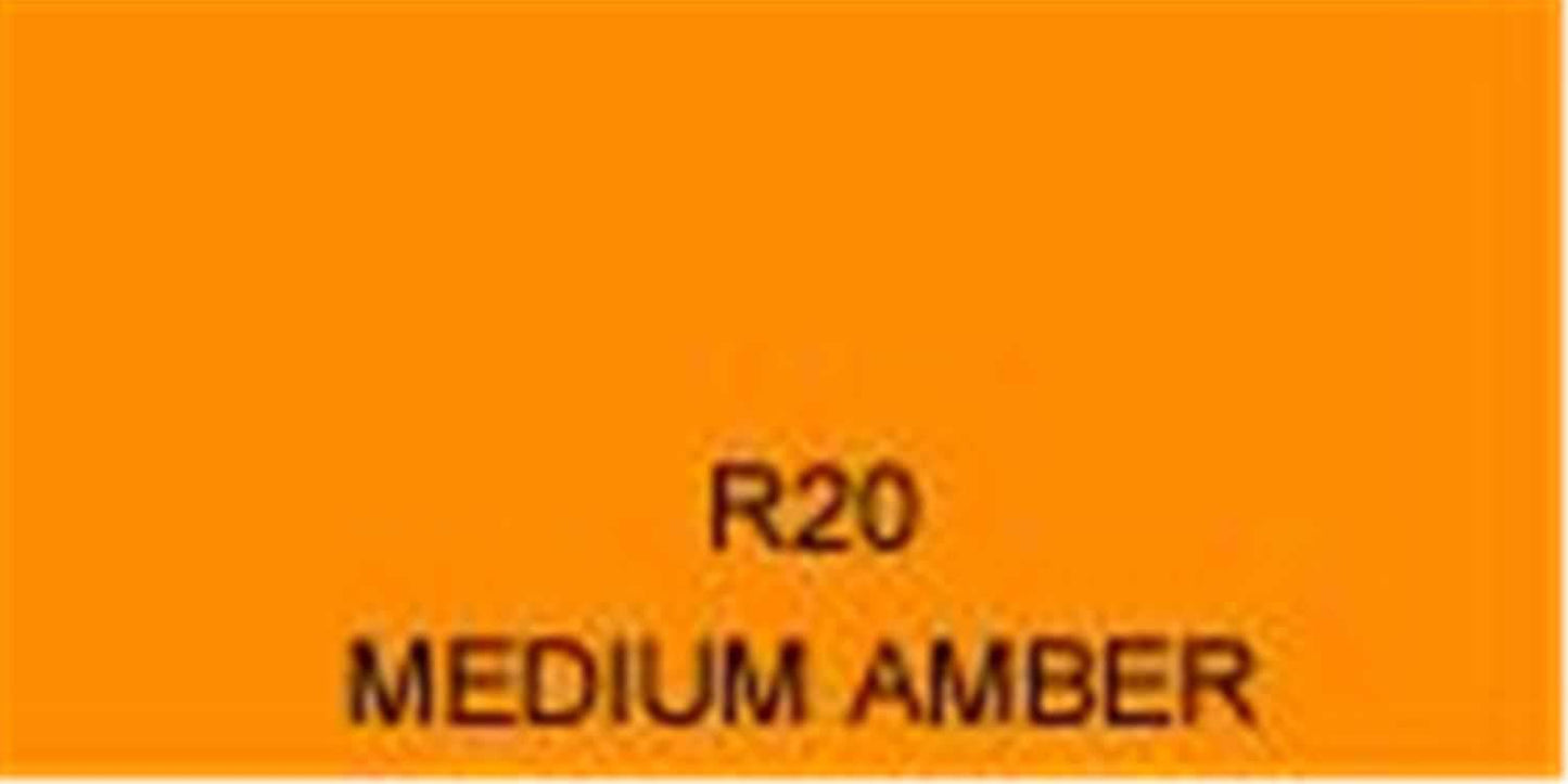 Rosco Roscolux Filter # 20: Medium Amber - ProSound and Stage Lighting