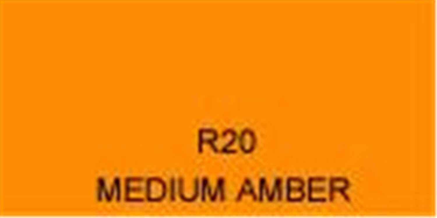 Rosco Roscolux Filter # 20: Medium Amber - ProSound and Stage Lighting