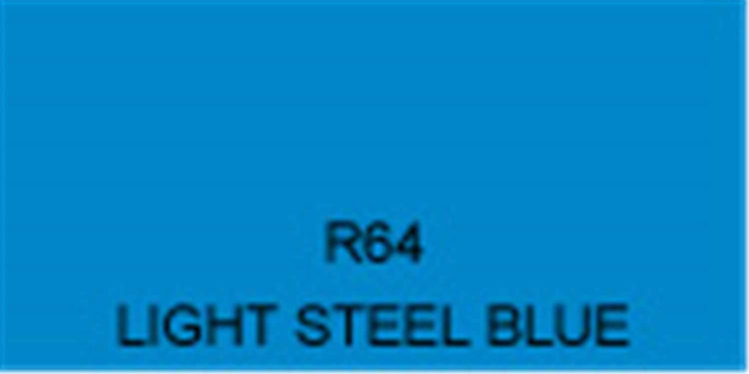 Rosco Roscolux Filter # 64: Light Steel Blue - ProSound and Stage Lighting