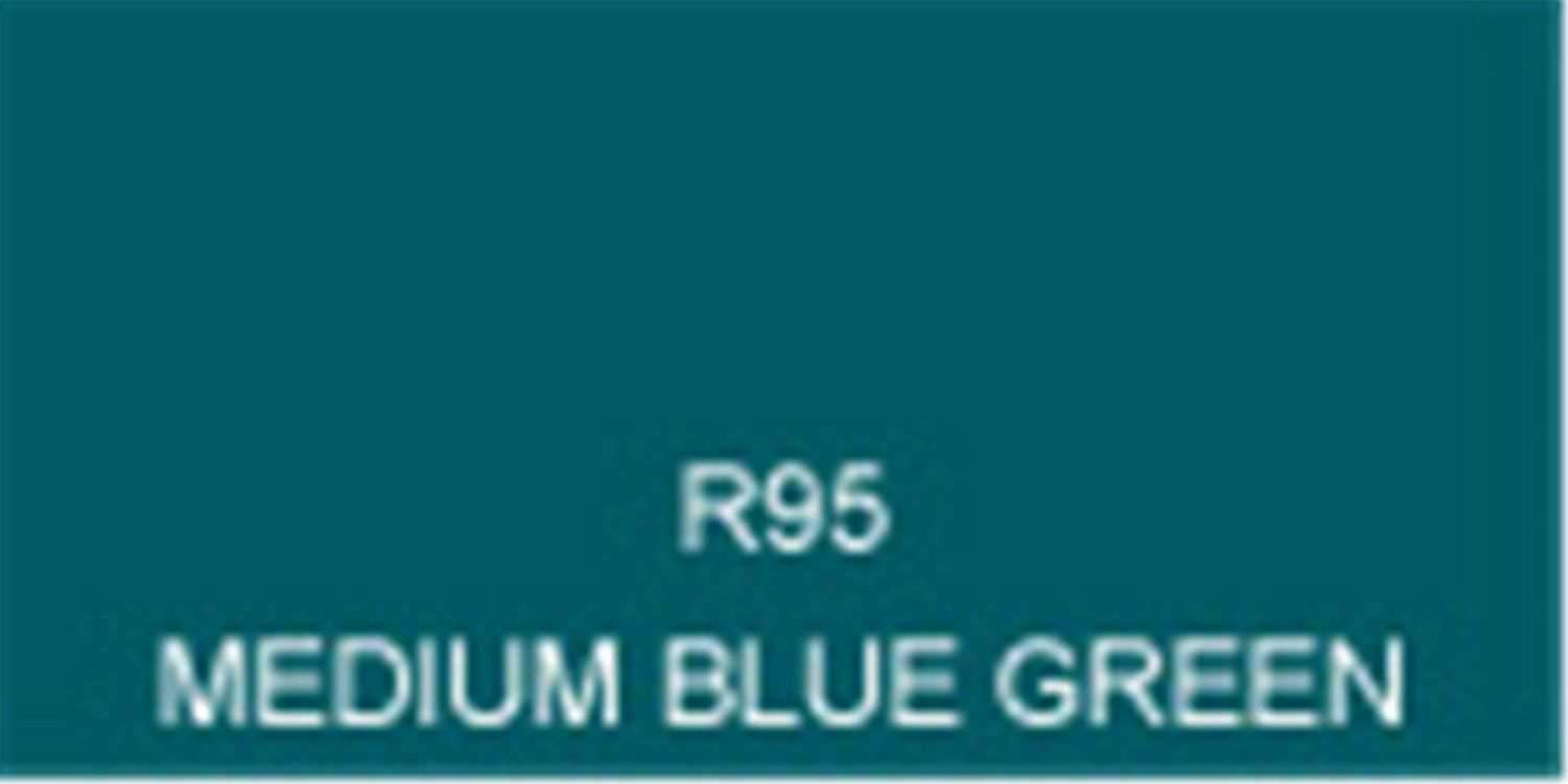 Rosco Roscolux Filter # 95: Medium Blue Green - ProSound and Stage Lighting