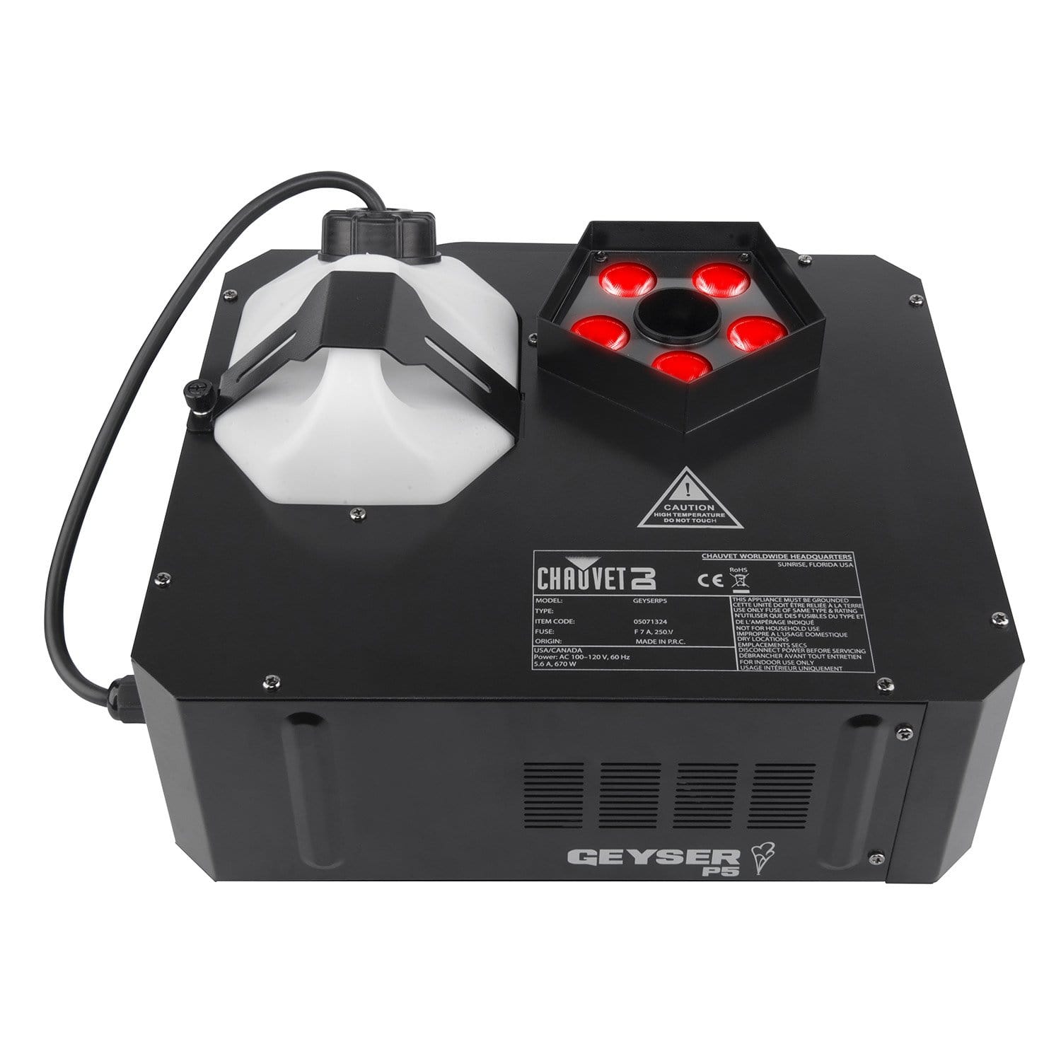 Chauvet Geyser P5 Water Based Fog Machine with FX Light - ProSound and Stage Lighting