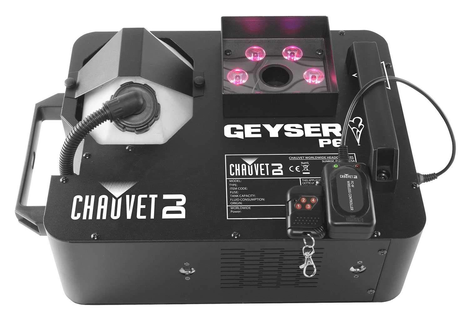 Chauvet Geyser P6 RGBAUV LED Light & Fog Machine - ProSound and Stage Lighting