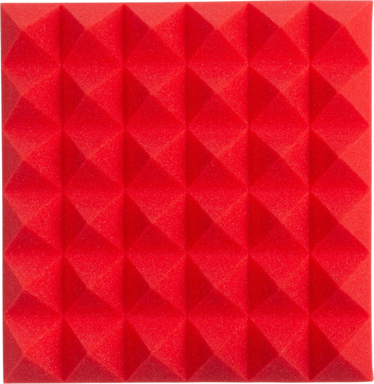 Gator GFW-ACPNL1212PRED-4PK 4-Pack of 12x12x2-inch Pyramid Foam Red - PSSL ProSound and Stage Lighting