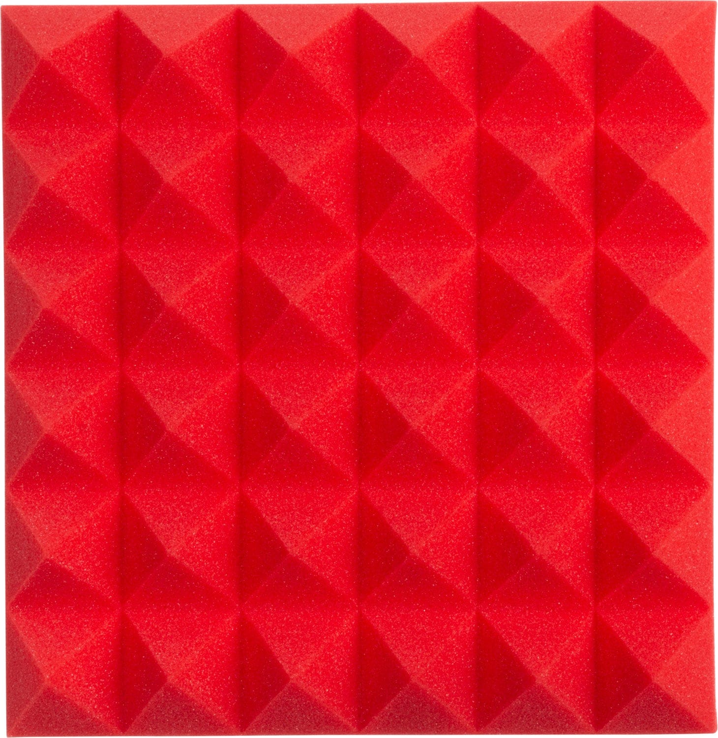 Gator GFW-ACPNL1212PRED-8PK 8-Pack of 12x12x2-inch Pyramid Foam Red - PSSL ProSound and Stage Lighting