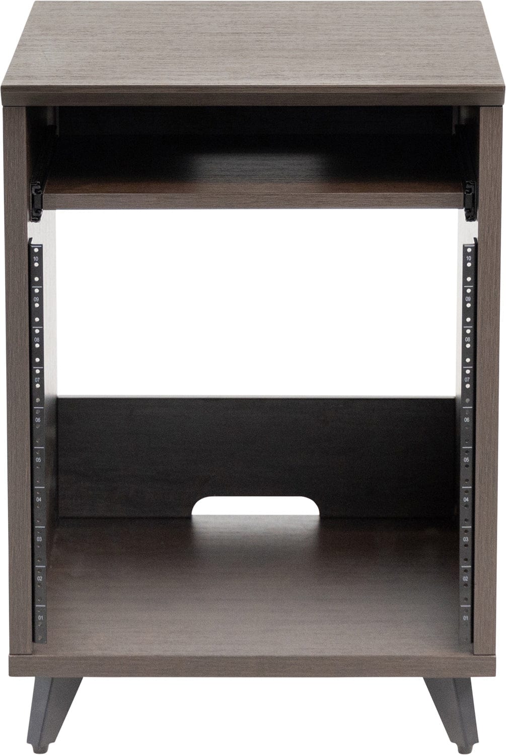 Gator GFW-ELITEDESKRK-B Elite Furniture 10U Rack Table Dark Walnut - PSSL ProSound and Stage Lighting