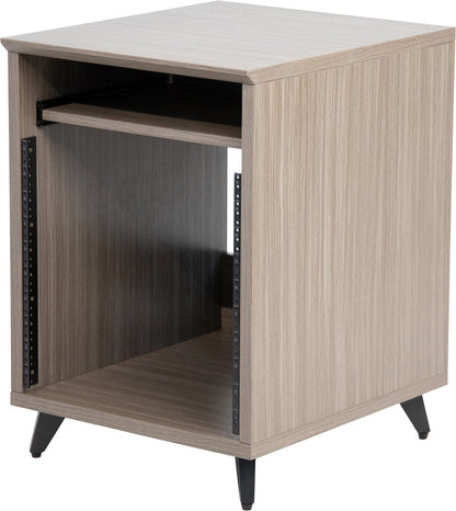 Gator GFW-ELITEDESKRK-G Elite Furniture 10U Rack Table Driftwood Grey - PSSL ProSound and Stage Lighting