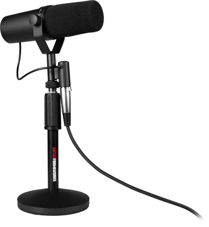 Gator GFW-MIC-DESKTOP-2PK Desktop Mic Stand 2-Pack with XLR Cables - PSSL ProSound and Stage Lighting