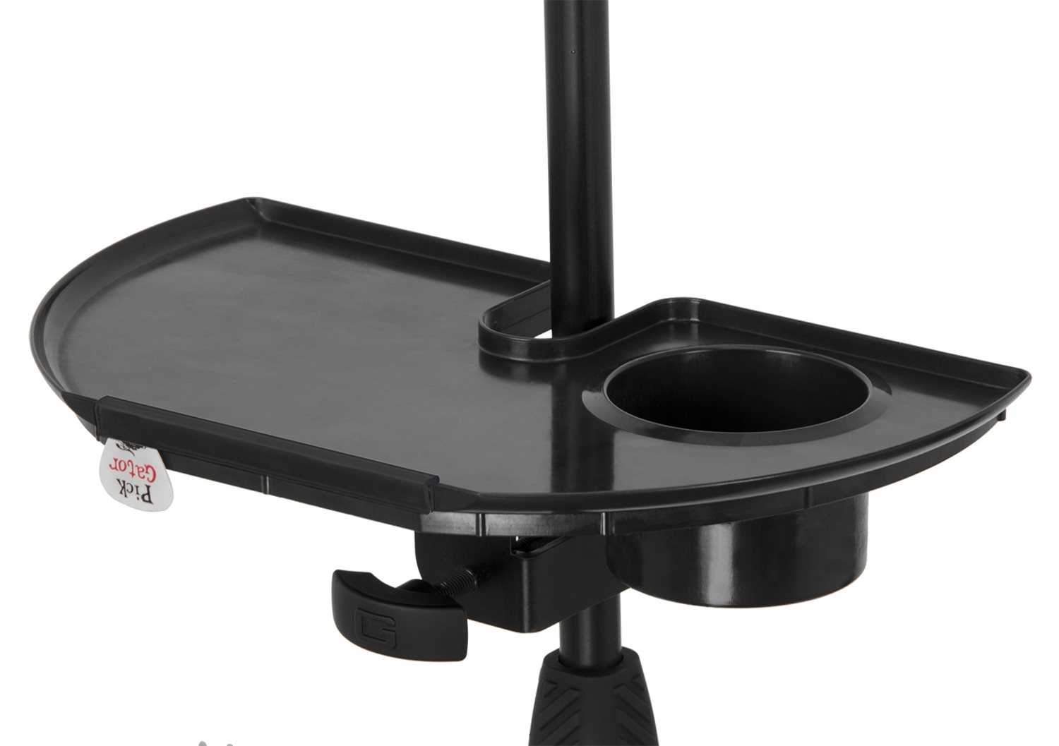 Gator GFW-MICACCTRAY Mic Stand Tray w Drink Holder - ProSound and Stage Lighting