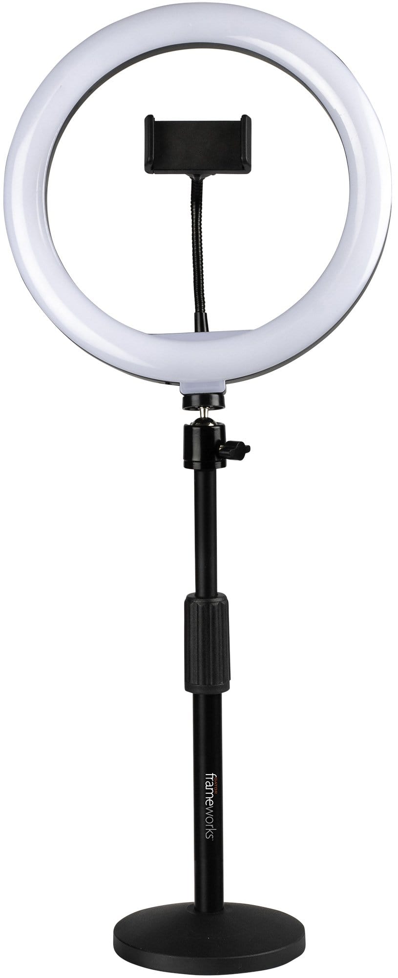 Gator GFW-RINGLIGHTDSKTP 10"" LED Ringlight & Stand - ProSound and Stage Lighting