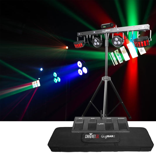 Chauvet GigBAR 2 4-in-1 LED Lighting System with Stand - ProSound and Stage Lighting
